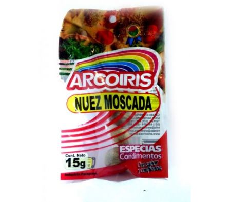 NUEZ MOSCADA ARCOIRIS EN GRANO 15GR