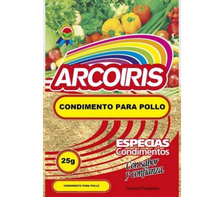 CONDIMENTO PARA POLLO ARCOIRIS 15GR