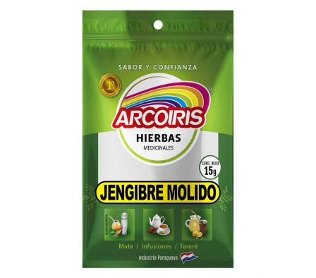 JENGIBRE MOLIDO ARCOIRIS PAQUETE 15GR