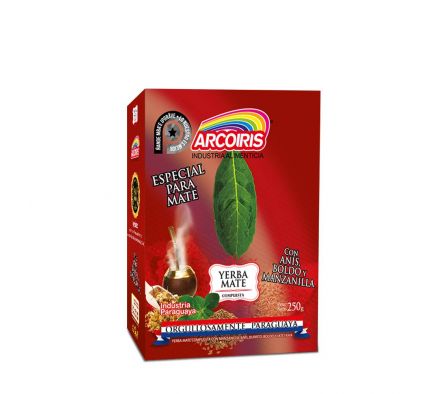 YERBA MATE ARCOIRI C/ANIS BOLDO Y MANZANILLA 250G
