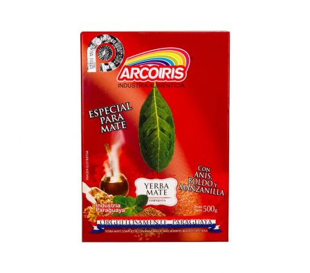 YERBA MATE ARCOIRIS C/ANIS BOLDO/ MANZANILLA  500G