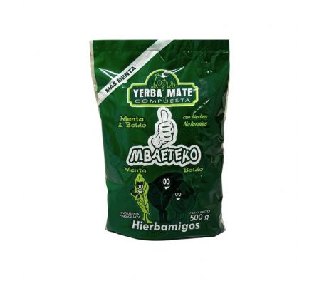 YERBA MBAETEKO MENTA BOLDO BOLSITA 500GR