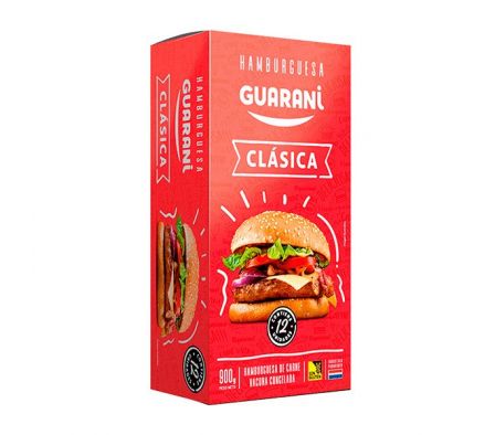 HAMBURGUESA GUARANI CARNE 12UN