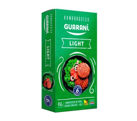 HAMBURGUESA GUARANI LIGHT CARNE 6UN