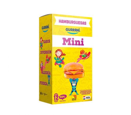 MINI HAMBURGUESA GUARANI CARNE 12UN