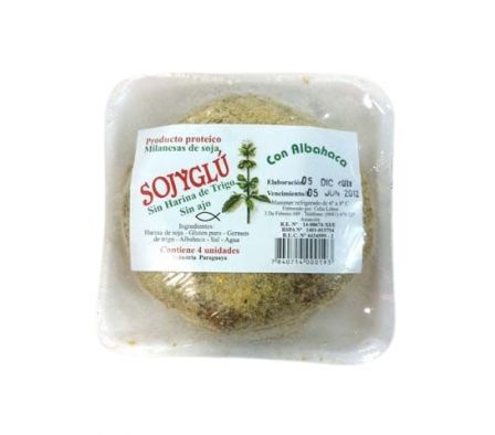 MILANESA SOJYGLU DE SOJA C/ALBAHACA 4UN