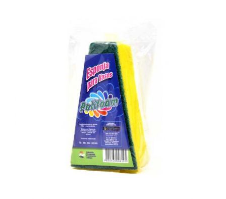 POLIFOAM FIBRAS ESPONJA PARA VASOS