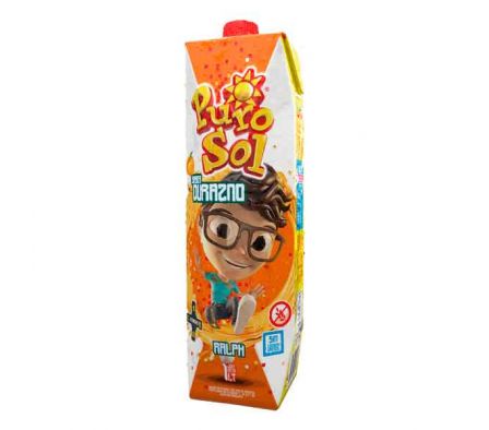 JUGO PURO SOL DURAZNO TETRA 1LT