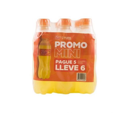 PACK GASEOSA PULP NARANJA PROMO PAGUE 5 LLEVE 6