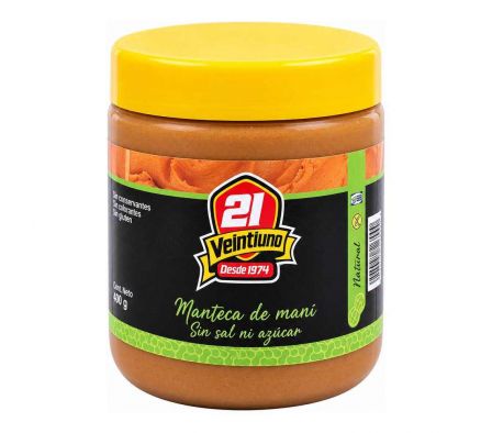 MANTECA DE MANI 21 NATURAL 200GR