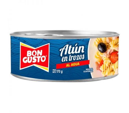ATUN BON GUSTO EN TROZOS CON AGUA 170GR
