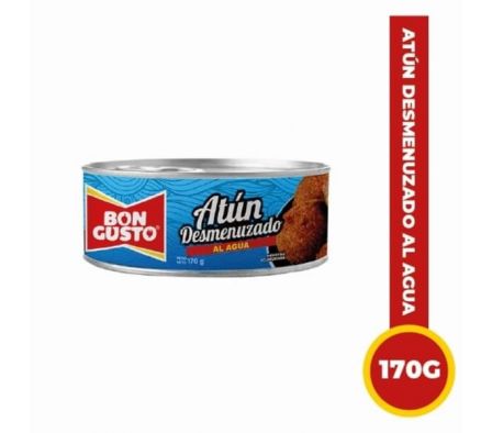 ATUN BON GUSTO DESMENUZADO CON AGUA 170GR