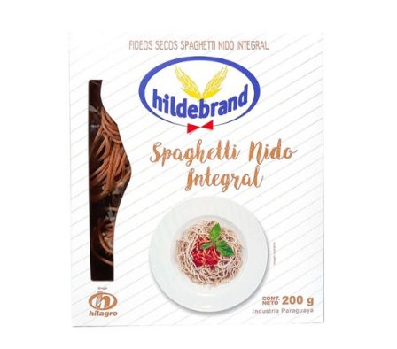 FIDEO SPAGHETTI NIDO INTEGRAL HILDEBRAND 200GR