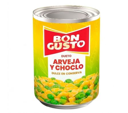 DUETO BON GUSTO CHOCLO/ARVEJA ENLATATAD 200GR