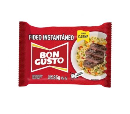 FIDEO INSTANTANEO BON GUSTO CARNE 85GR