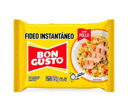 FIDEO INSTANTANEO BON GUSTO POLLO 85GR