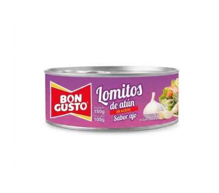 LOMITO DE ATUN BON GUSTO EN ACEITE Y AJO 170GR