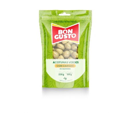 ACEITUNA VERDE BON GUSTO C/CAROZO 120 GR