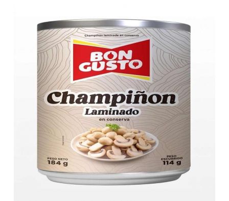 CHAMPIÑON BON GUSTO EN LATA 114GR