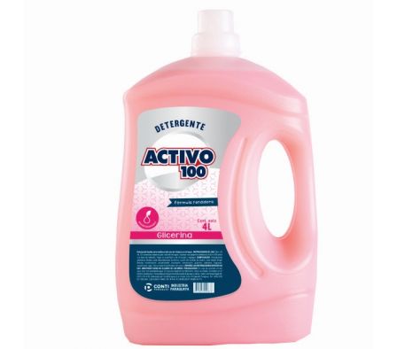 DETERGENTE ACTIVO 100 GLICERINA 4LTS.