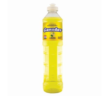 DETERGENTE GANADOR LIMON 450ML