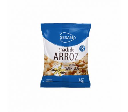 SNACK DE ARROZ SESAMI VAINILLA 35GR