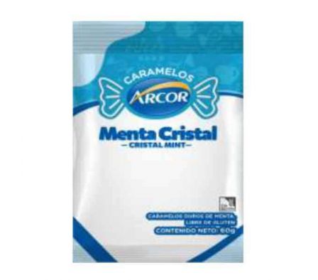 CARAMELO ARCOR MENTA CRISTAL 60GR
