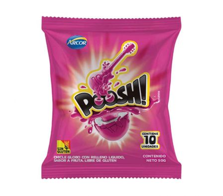 CHICLE POOSH TUTTI FRUTTI 50GR