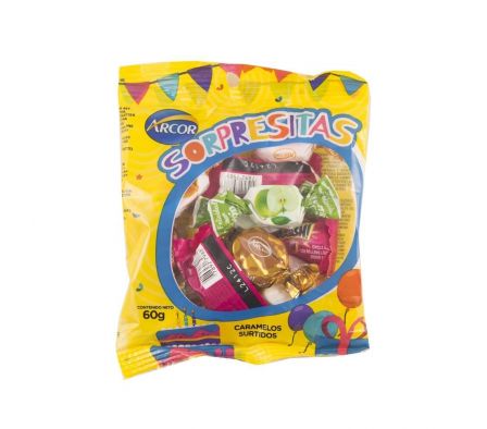 CARAMELO ARCOR SORPRESITA SURTIDAS 60GR