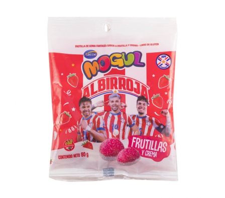 GOMITA MOGUL FRUTILLAS C/CREMA ALBIRROJA 80GR