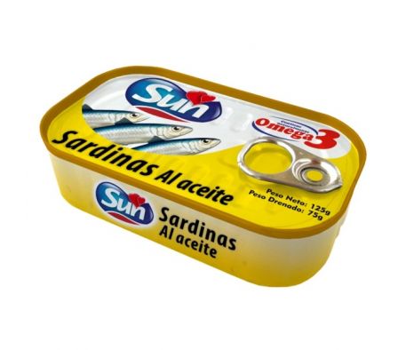 SARDINAS SUN ACEITE ABRE FACIL 125GR