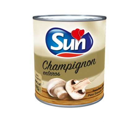 LATA DE CHAMPIÑON SUN ENTERO 800G