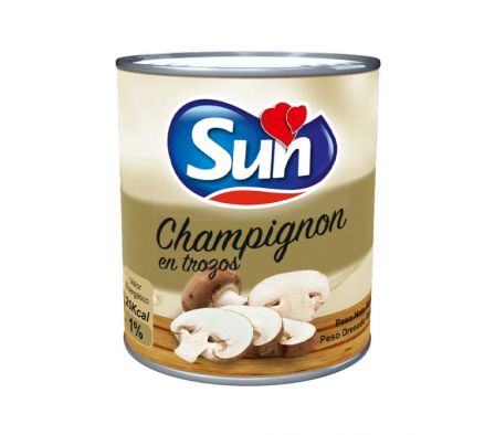 LATA DE CHAMPIÑON SUN EN TROZO 800GR 