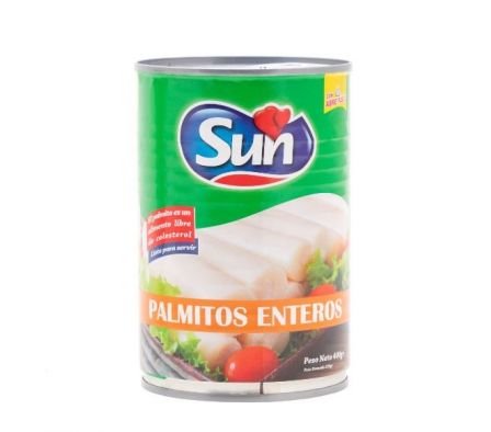 PALMITO ENTERO SUN ABRE F  400GR