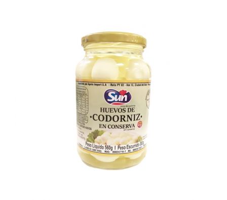 HUEVO DE CODORNIZ SUN 560GR