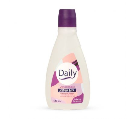 QUITA ESMALTE DAILY ACETONA PURA 120ML