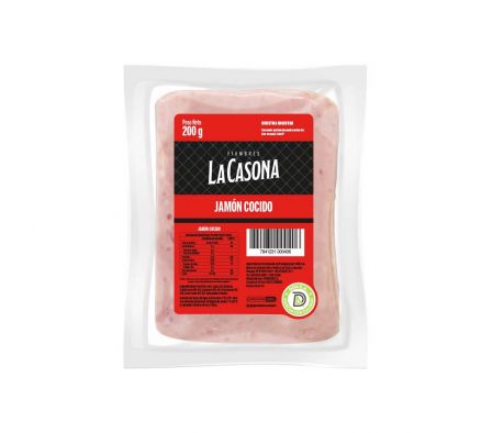 JAMON COCIDO LA CASONA FETEADO 200GR