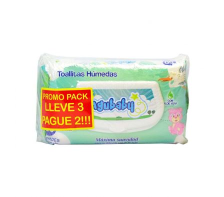 TOALLITAS HUMEDAS AGUBABY PACK50 U LL3P2