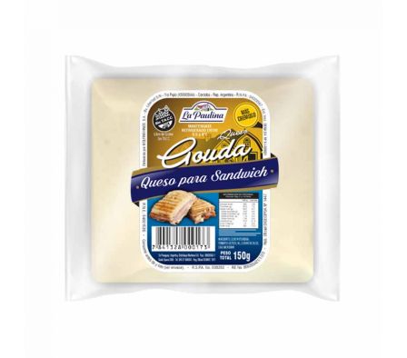 QUESO LA PAULINA GOUDA P/ SANDWICH 150GR
