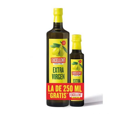 PACK ACEITE DE OLIVA EXCELLENT 1L + 250 ML  D/REGA