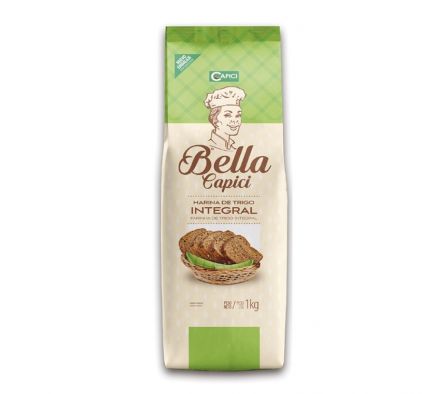 HARINA 0000 BELLA TRIGO INTEGRAL FDO 1 KG.