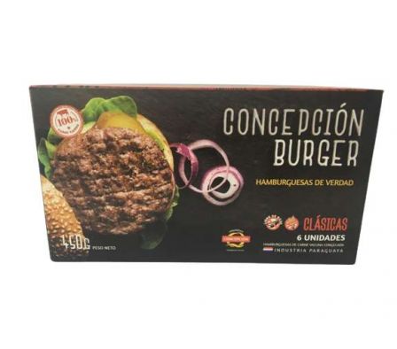 HAMBURGUESA CONCEPCION CLASICA 6UNDS 450GRS.