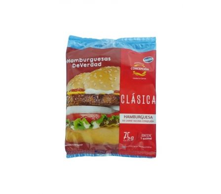 HAMBURGUESA CONCEPCION CLASICA INDIVIDUAL 75 GR