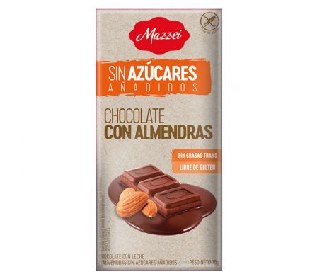 CHOCOLATE BE FIT CON ALMENDRAS SIN AZUCAR 75GR