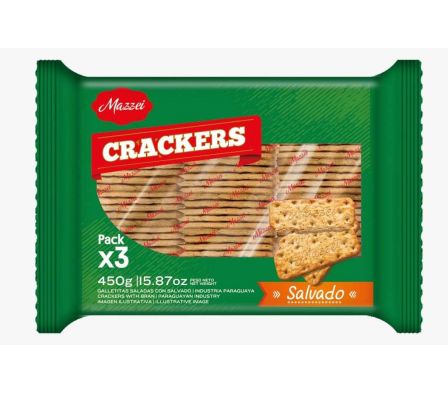 GALLETITA MAZZEI CRACKERS SALVADO 450G