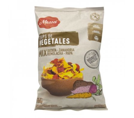CHIPS DE VEGETALES MAZZEI SIN GLUTEN 100GR