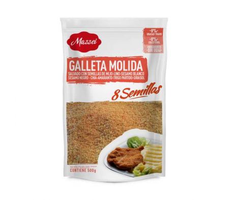 GALLETA MOLIDA MAZZEI 8 SEMILLAS 500GR