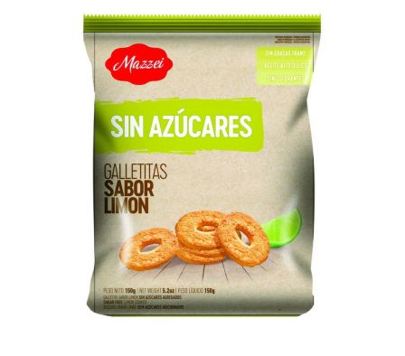 GALLETITAS MAZZEI LIMON SIN AZUCAR 150GR