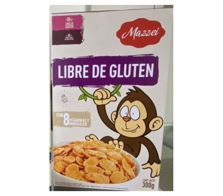 CEREAL MAZZEI HOJUELAS SIN GLUTEN 300Gr