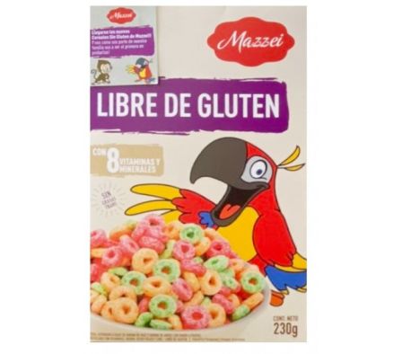 CEREAL MAZZEI AROS FRUTALES SIN GLUTEN 230Gr